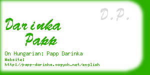 darinka papp business card